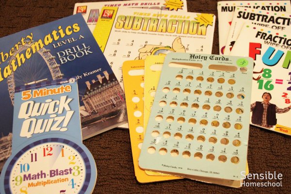 The Sensible Homeschool - A Tour of Our Homeschool: Math Shelves