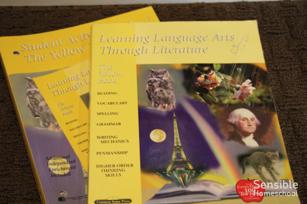 The Sensible Homeschool - A Tour of Our Homeschool: Language Arts Shelves